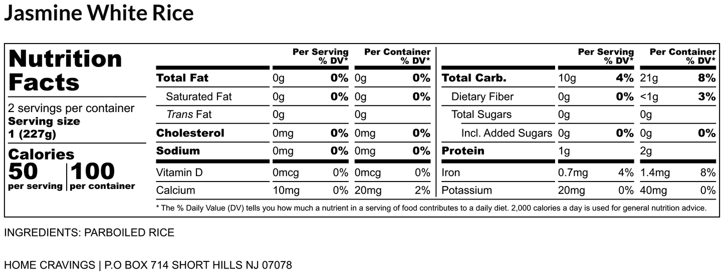 Jasmine White Rice